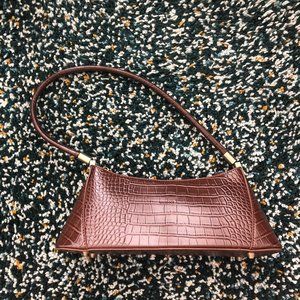 Crocodile Pattern Shoulder Bag